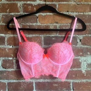 Pink & Red Lace Bustier | Victoria’s Secret
